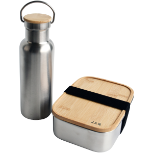 Lunch-Box SET inkl.THERMO Edelstahlflasche